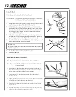 Предварительный просмотр 12 страницы Echo SRM-261U Operator'S Manual