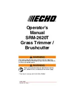 Echo SRM-2620T Operator'S Manual preview