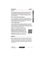 Preview for 5 page of Echo SRM-2620U Operator'S Manual