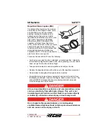 Предварительный просмотр 11 страницы Echo SRM-2620U Operator'S Manual