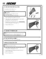 Предварительный просмотр 10 страницы Echo SRM-265T Operator'S Manual