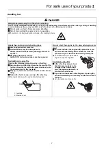 Предварительный просмотр 9 страницы Echo SRM-265TES Operator'S Manual