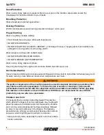 Предварительный просмотр 6 страницы Echo SRM-266/S Operator'S Manual