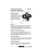 Preview for 4 page of Echo SRM-266 Operator'S Manual