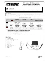 Echo SRM-280 Installation Instructions Manual предпросмотр