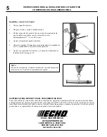 Предварительный просмотр 10 страницы Echo SRM-280 Installation Instructions Manual