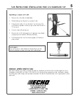 Preview for 15 page of Echo SRM-280 Installation Instructions Manual