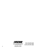 Preview for 36 page of Echo SRM-280 Operator'S Manual