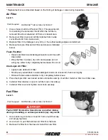 Предварительный просмотр 22 страницы Echo SRM-280T Operator'S Manual