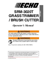 Echo SRM-3020T Operator'S Manual preview