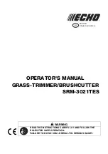 Preview for 3 page of Echo SRM-3021TES Operator'S Manual