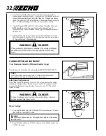 Предварительный просмотр 32 страницы Echo SRM-3100 Series Operator'S Manual