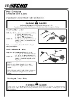 Предварительный просмотр 16 страницы Echo SRM-310S Operator'S Manual