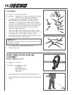 Preview for 14 page of Echo SRM - 311 Operator'S Manual