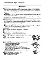 Предварительный просмотр 6 страницы Echo SRM-335TES Operator'S Manual