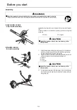 Preview for 12 page of Echo SRM-335TES Operator'S Manual