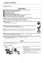 Предварительный просмотр 16 страницы Echo SRM-335TES Operator'S Manual