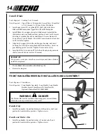 Preview for 14 page of Echo SRM - 340 Operator'S Manual