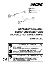 Echo SRM-360SL Operator'S Manual preview