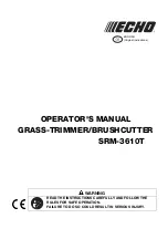 Preview for 3 page of Echo SRM-3610T Operator'S Manual