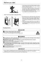 Preview for 14 page of Echo SRM-3610T Operator'S Manual