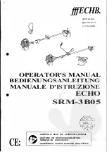 Echo SRM-3B05 Operator'S Manual preview