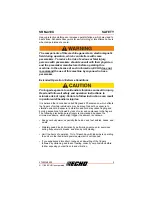 Preview for 9 page of Echo SRM-410X Operator'S Manual