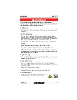 Предварительный просмотр 11 страницы Echo SRM-410X Operator'S Manual