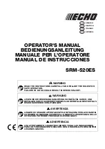 Echo SRM-520ES/U Operator'S Manual preview