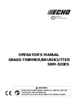 Preview for 3 page of Echo SRM-520ES Operator'S Manual