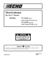 Echo TC-2100 Type 1 Operator'S Manual preview