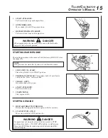 Preview for 15 page of Echo TC-2100 Type 1 Operator'S Manual