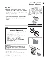 Предварительный просмотр 5 страницы Echo TC-2100 Operator'S Manual