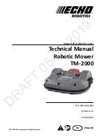 Предварительный просмотр 1 страницы Echo TM-2000 Technical Manual