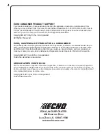 Preview for 4 page of Echo ToughChest 99988801210 Instructions