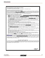 Preview for 23 page of Echo TRIMMER ATTACHMENT SRM-260SB Operator'S Manual