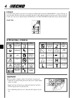 Предварительный просмотр 4 страницы Echo Trimmer Operator'S Manual
