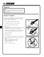 Предварительный просмотр 14 страницы Echo Trimmer Operator'S Manual