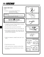 Предварительный просмотр 18 страницы Echo Trimmer Operator'S Manual