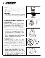 Preview for 8 page of Echo Type 1E PB-2100 Operator'S Manual