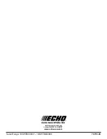 Предварительный просмотр 24 страницы Echo WT-1610 Operator'S Manual