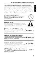 Preview for 3 page of Echo X7522340000 Safety Manual