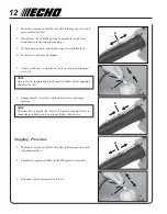 Preview for 12 page of Echo YARD SHIELD SYSTEM 99944200300 Instruction Manual