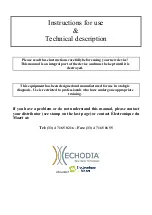 Preview for 2 page of ECHODIA AUDIOSMART User Manual