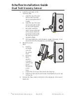 Предварительный просмотр 5 страницы echoflex Elaho Dual Tech Wall-mount Vacancy Sensor Installation Manual