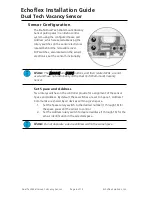 Предварительный просмотр 6 страницы echoflex Elaho Dual Tech Wall-mount Vacancy Sensor Installation Manual