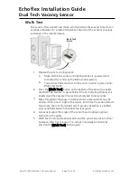 Предварительный просмотр 10 страницы echoflex Elaho Dual Tech Wall-mount Vacancy Sensor Installation Manual