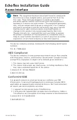 Preview for 8 page of echoflex ElahoAccess Installation Manual