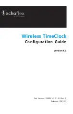 echoflex Wireless TimeClock Configuration Manual preview