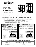 Echogear EGAV-PROF15 Instruction Manual предпросмотр